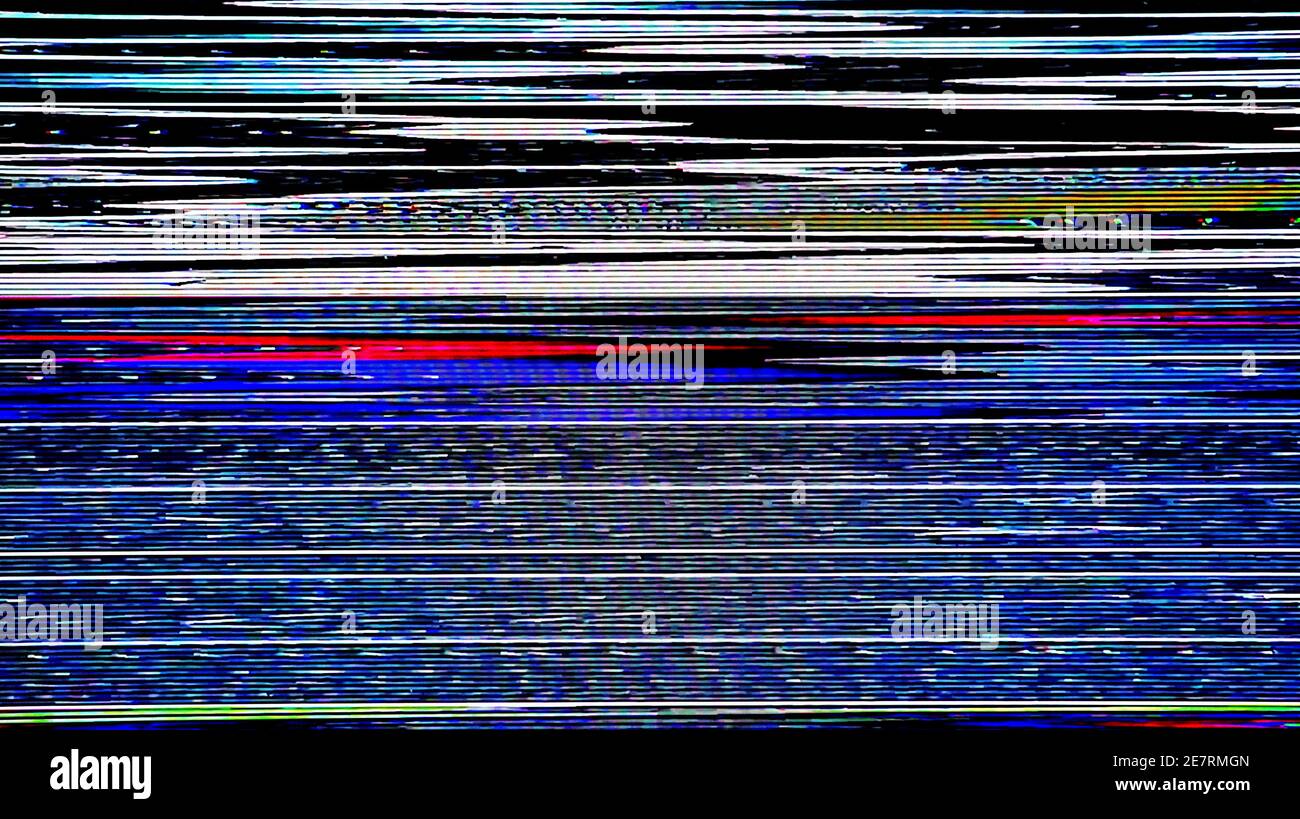 TV Static Noise Glitch Effect Original Photo from a vintage