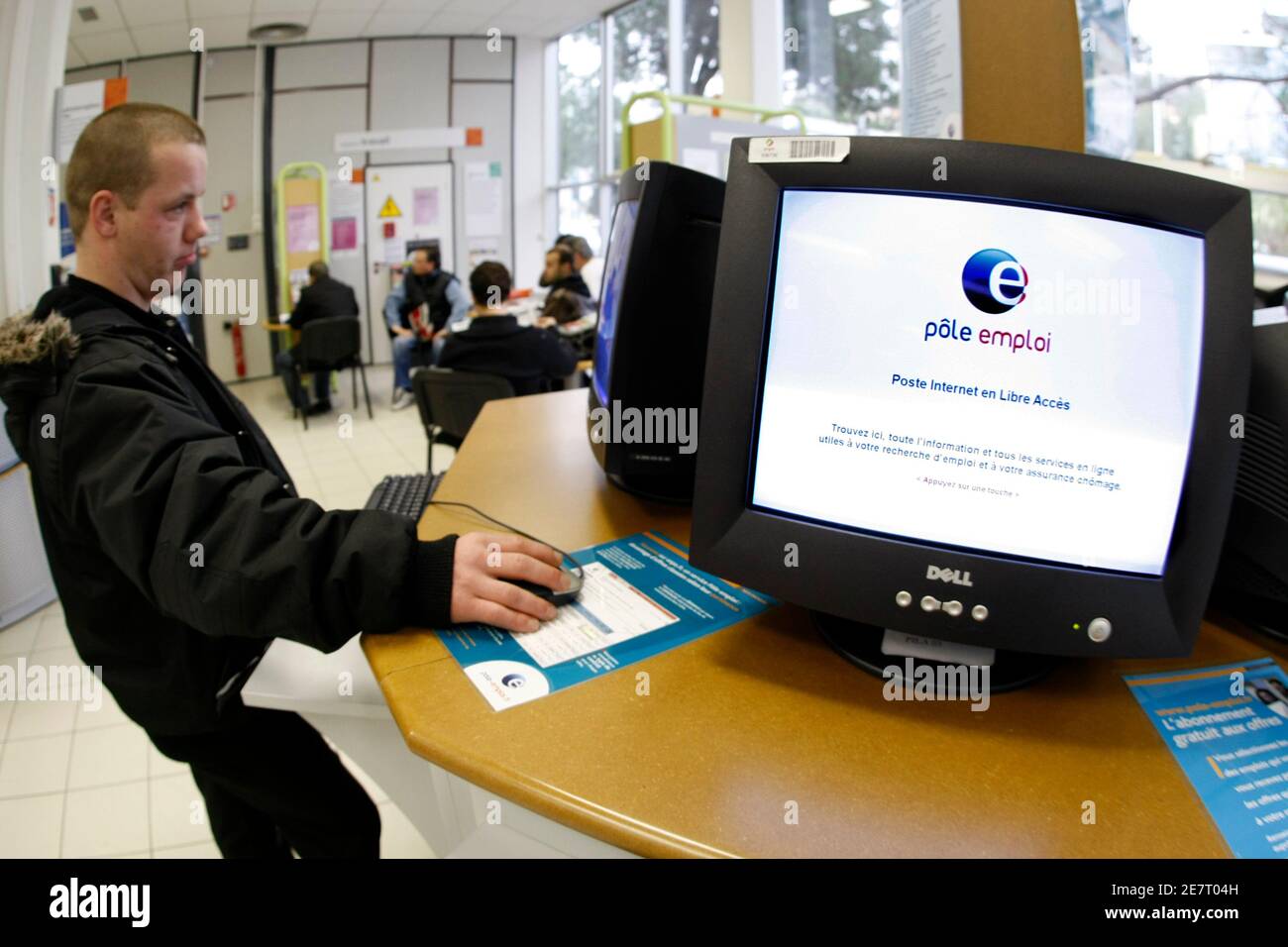A Job Seeker Visits A National Agency For Employment Pole Emploi In Nice Southeastern France March 5 2009 France S Jobless Total Leapt By A Record 90 200 In January Almost Twice The Increase