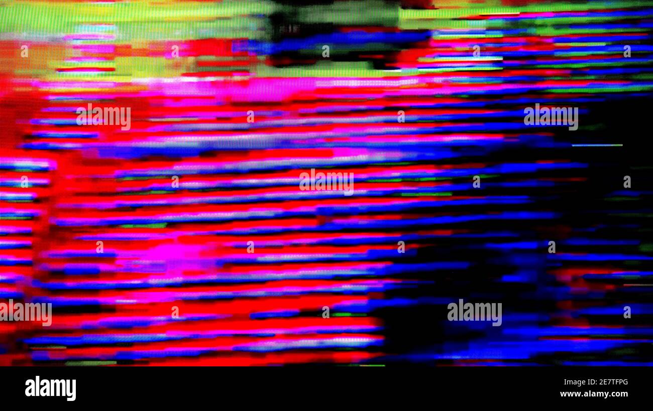 TV Static Noise Glitch Effect Original Photo from a vintage