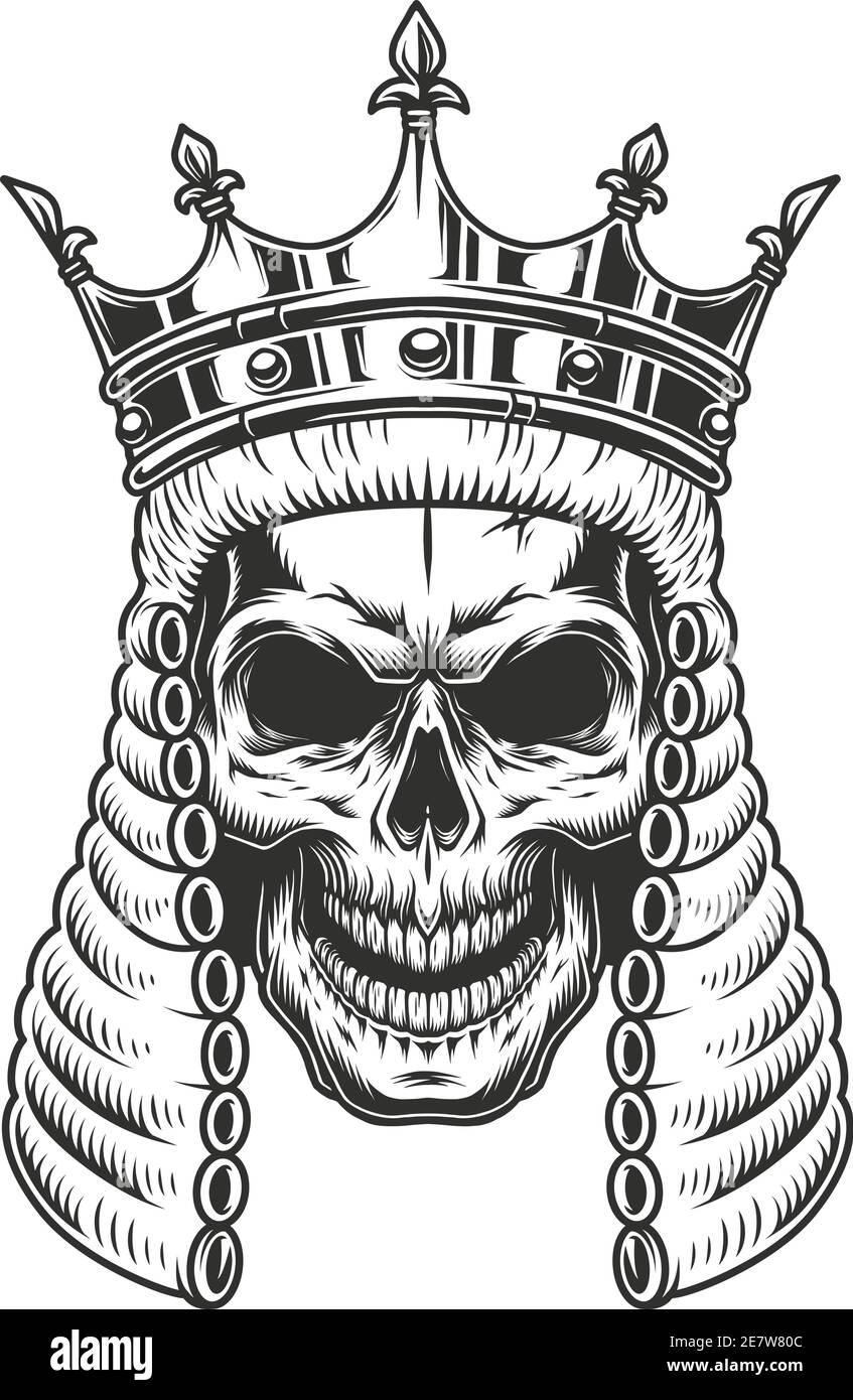 Judge Wig Black And White Vector Cut Out Stock Images & Pictures - Alamy