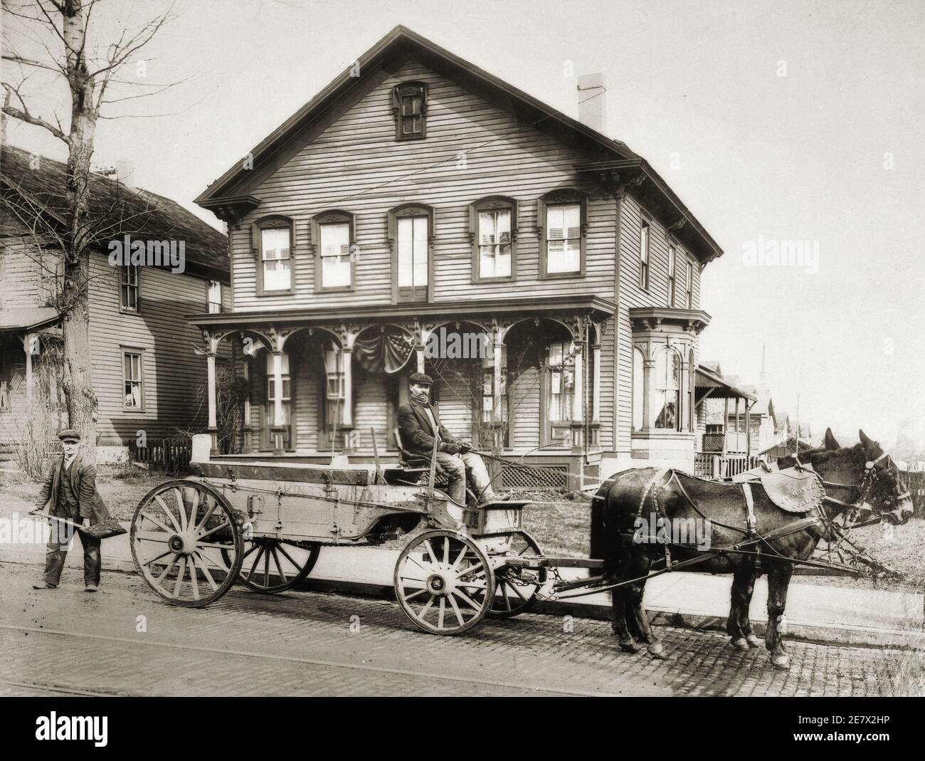 This is a view of the Kingston Coal Company Kingston, PA. Street Cleaning Department Kingston