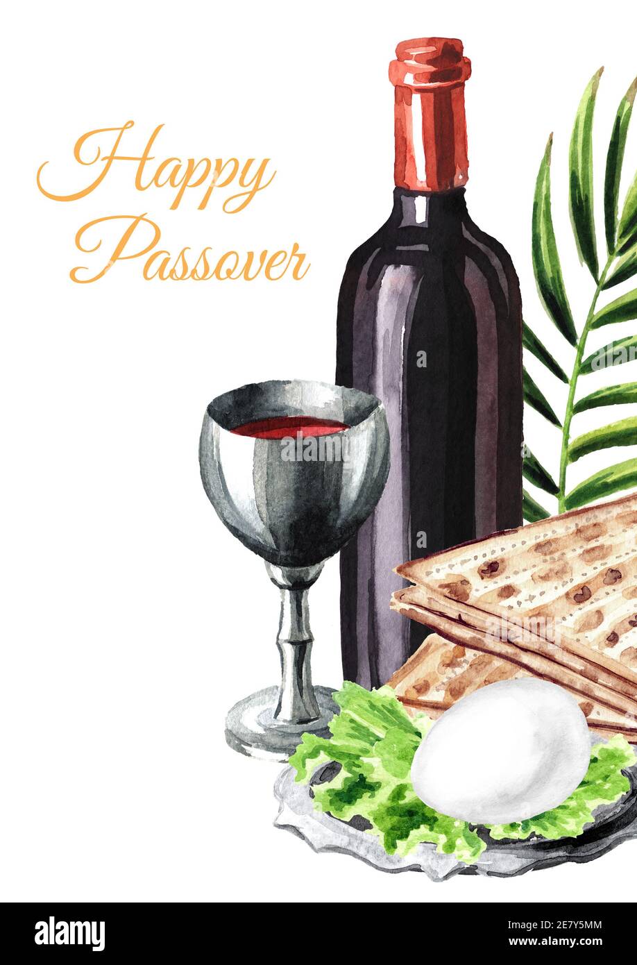 Passover seder traditional meal. Concept of jewish religious holiday ...