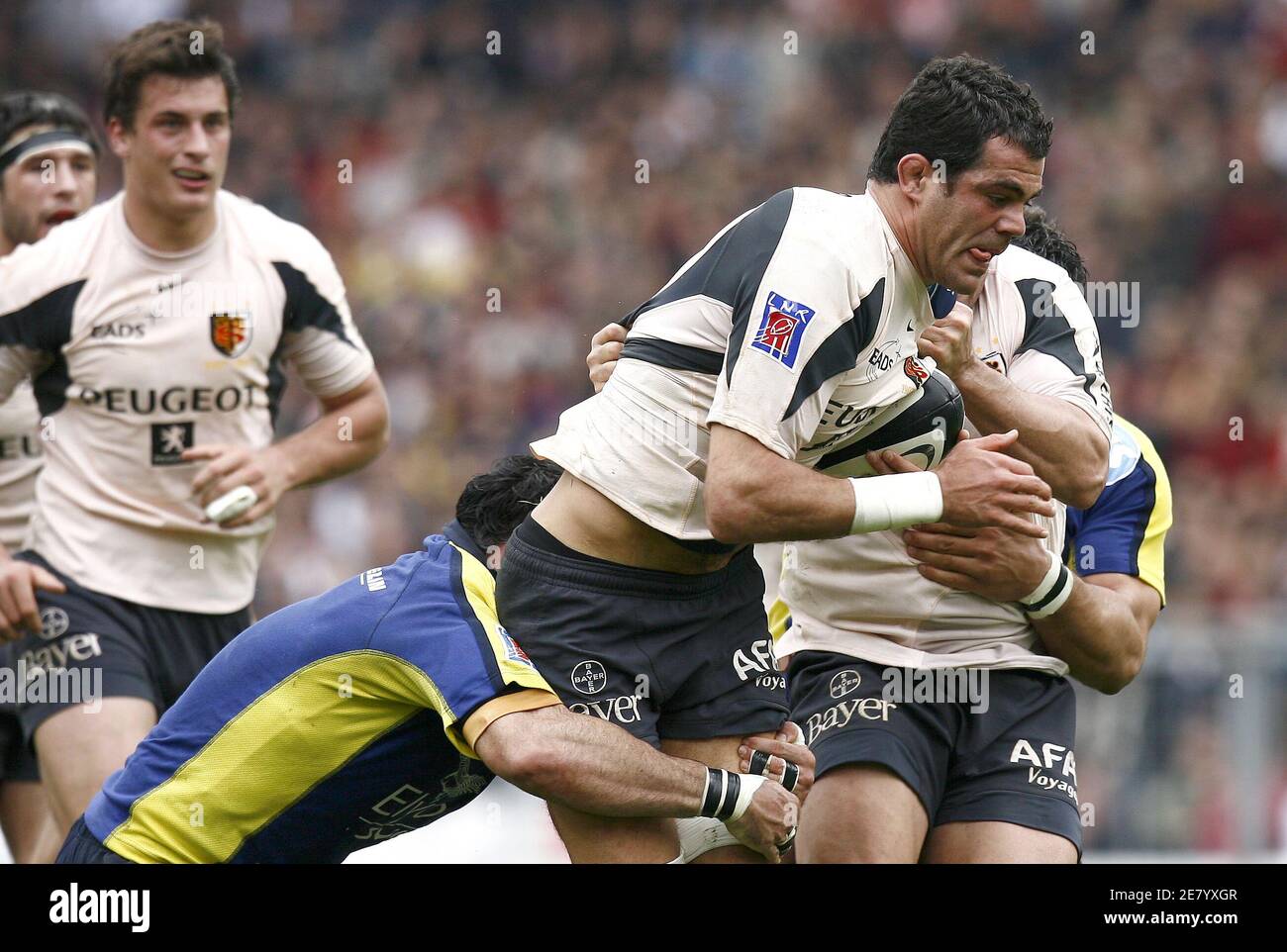 Stade Toulousain's Gregory Lamboley during the top 14, Stade Toulousain vs ASM  Clermont Toulouse, France on April 15, 2007. Stade Toulousain won 24-7.  Photo by Christian Liewig/ABACAPRESS.COM Stock Photo - Alamy