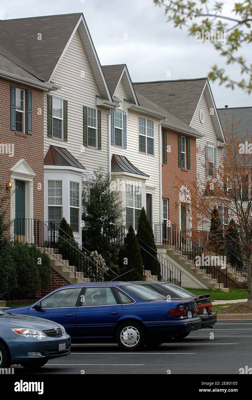 A view of the townhouse (center) where Cho Seung-Hui lived in Centreville, VA, USA on April 18, 2007. Officials have named Seung-Hui, the 23-year-old South Korean native, as the suspect in the killing rampage at Virginia Tech yesterday killing 32 and self. Photo by Olivier Douliery/ABACAPRESS.COM Stock Photo
