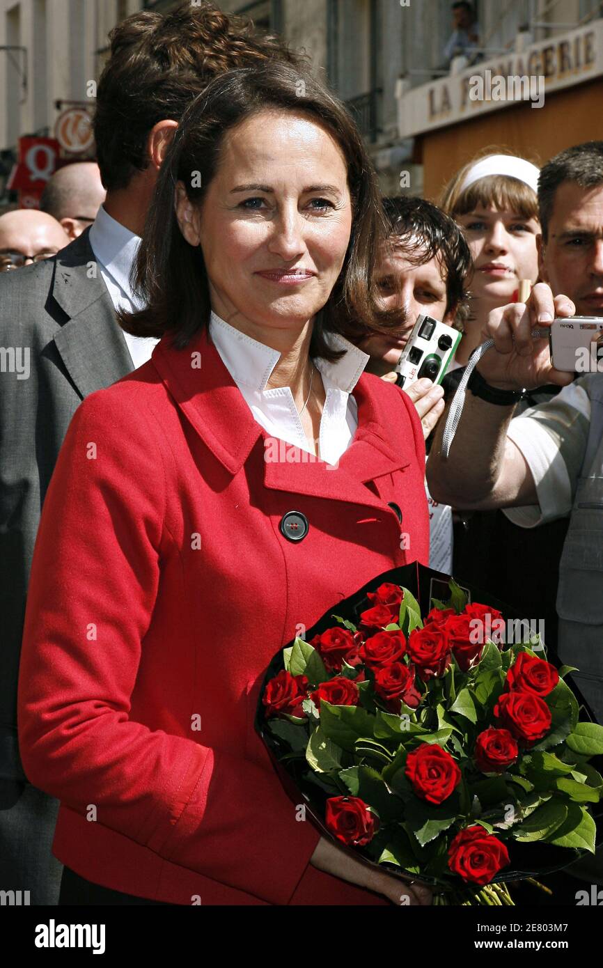 French Socialist Party Presidential Candidate Segolene Royal Campaigns 