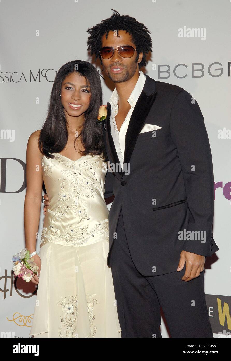 'Eric Benet and daughter India attend the first annual Planet Hope ''Class of Hope Prom 2007''. Planet Hope has created the prom initiative to help those in need fulfill their dream of attending the prom by raising funds and securing over 2,000 prom dresses and shoes to be distributed to students nation-wide. Los Angeles, April 21, 2007. Photo by Lionel Hahn/ABACAPRESS.COM' Stock Photo