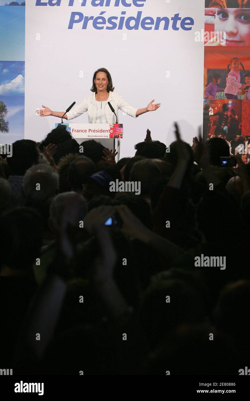 Socialist Candidate Segolene Royal Delivers A Speech In Melle France On April 22 07 Conservative Leader Nicolas Sarkozy Finished First In The Opening Round Of France S Presidential Election On Sunday And Will