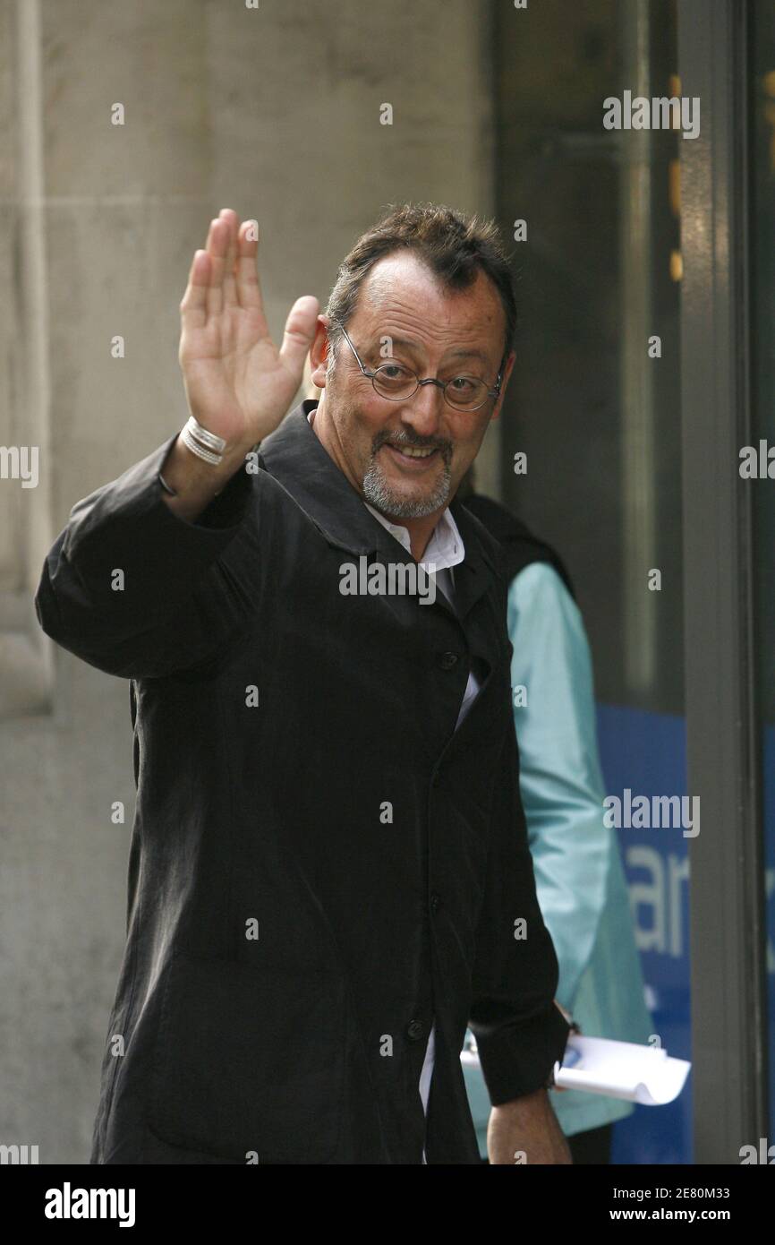 Actor Jean Reno arrives at the UMP headquarters in Paris, on May 6, 2007.  French voters elected reform-minded Nicolas Sarkozy as their new president  on Sunday, giving him a comfortable winning margin,