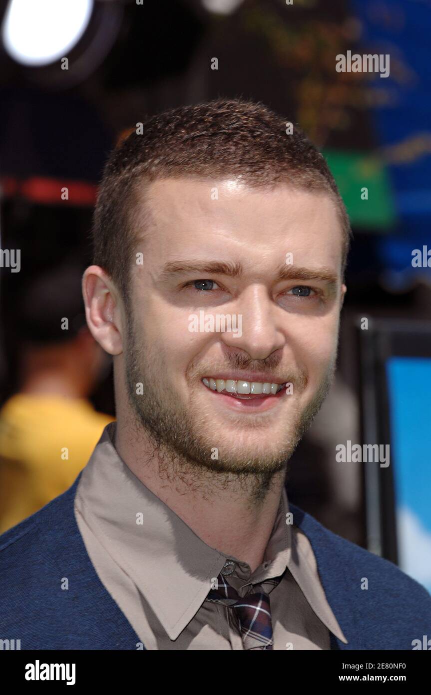 Justin Timberlake attends the ‘Shrek the Third’ premiere at the Mann
