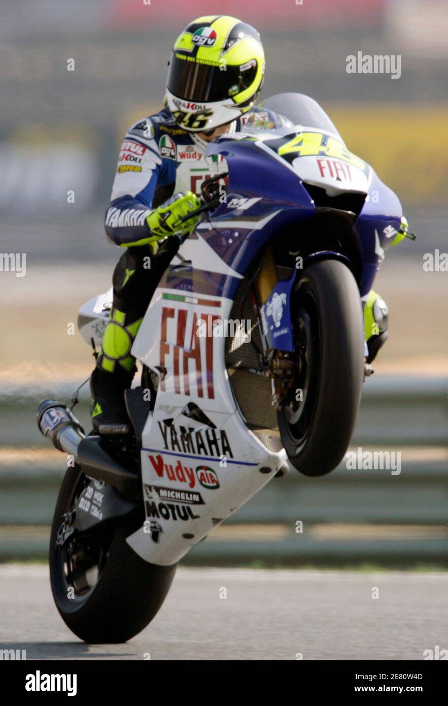 Valentino Rossi Wheelie High Resolution Stock Photography and Images - Alamy