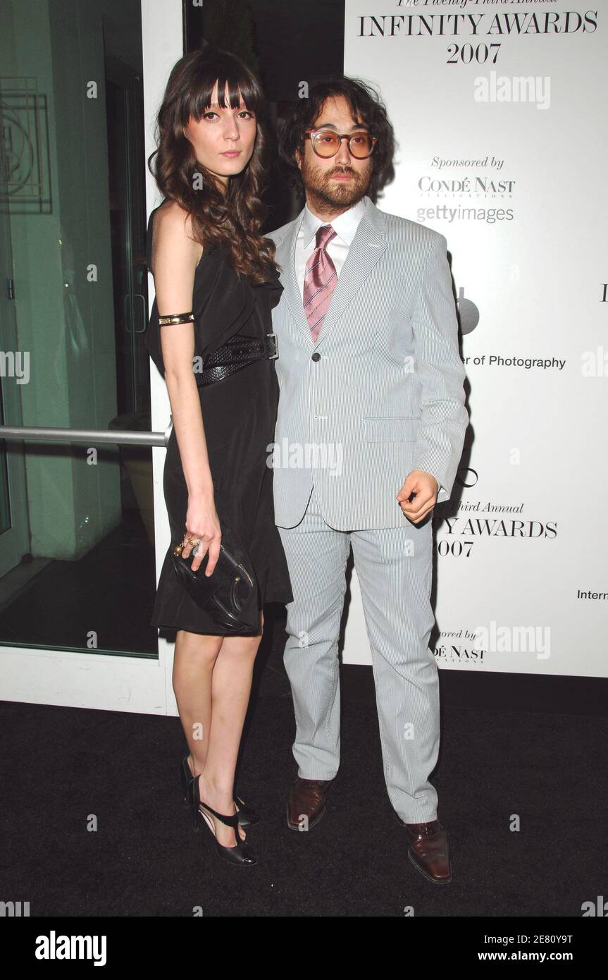 Model Irina Lazareanu and musician Sean Lennon attend the International Center of Photography's 23rd annual Infinity Awards held at Pier 60 at Chelsea Piers in New York City, NY, USA on Monday, May 14, 2007. Photo by Gregorio Binuya/ABACAPRESS.COM Stock Photo