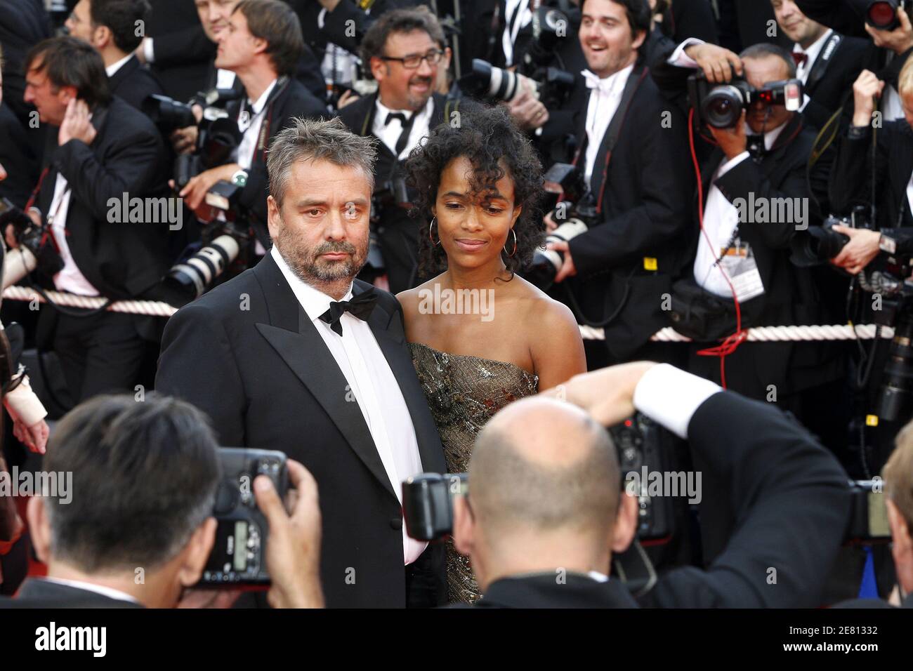 Luc Besson Girlfriend Luc Besson and his girlfriend Virginie Sylla arrive for the screening ...