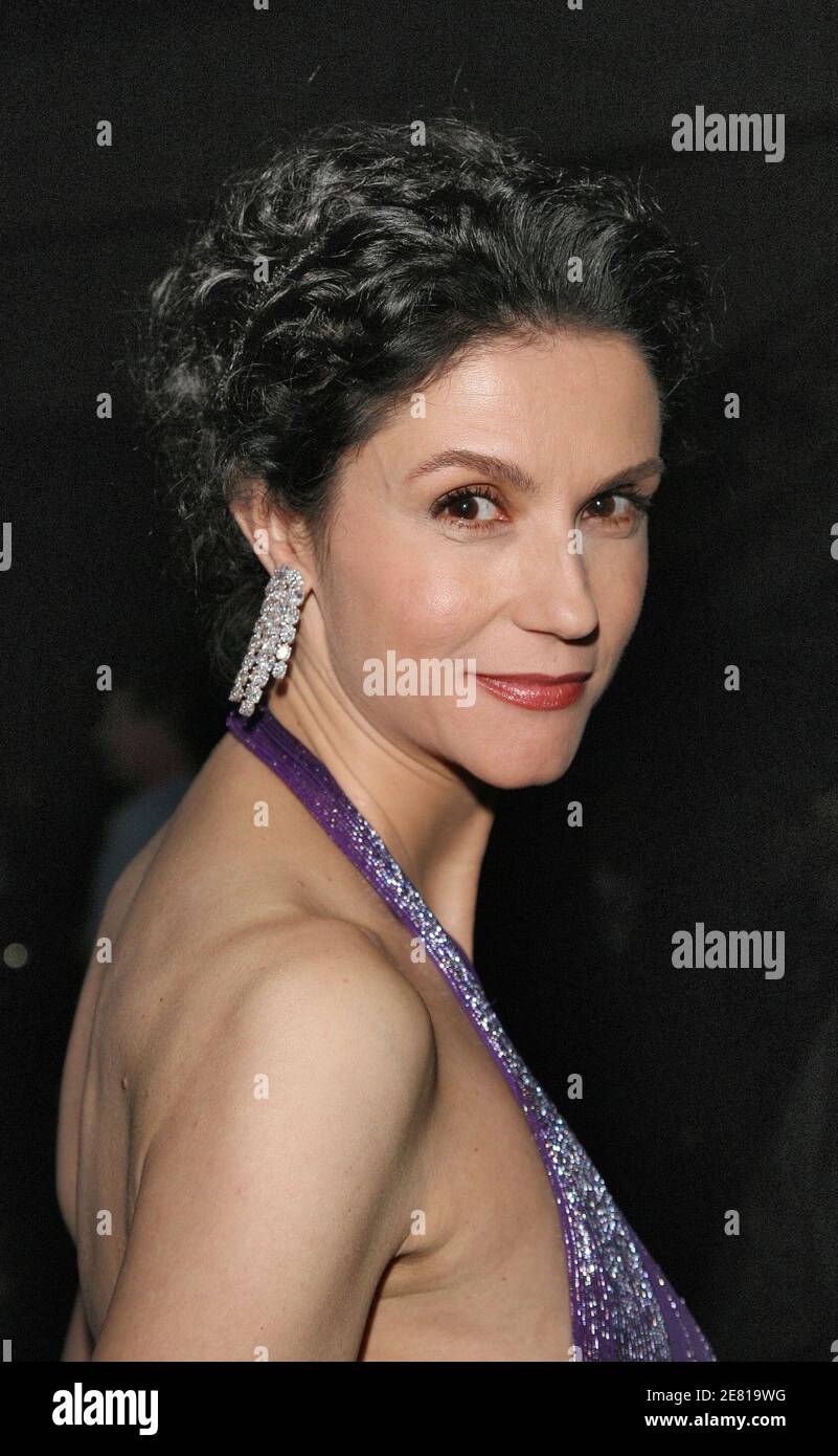 Alessandra Martines leaves the Palais des Festivals during 60th