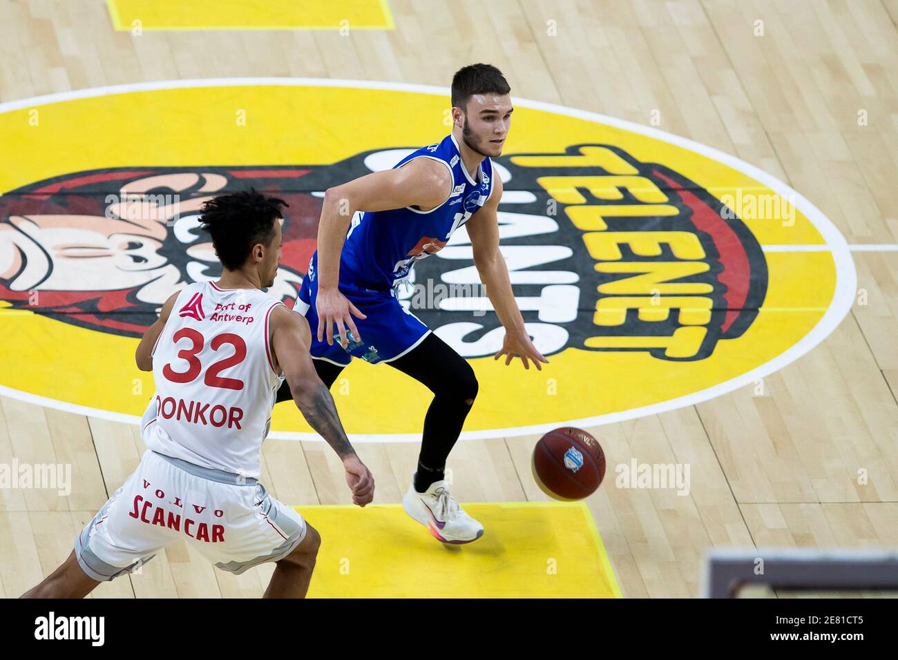 Mechelen's Vic Van Oosterwyck pictured in action during the basketball