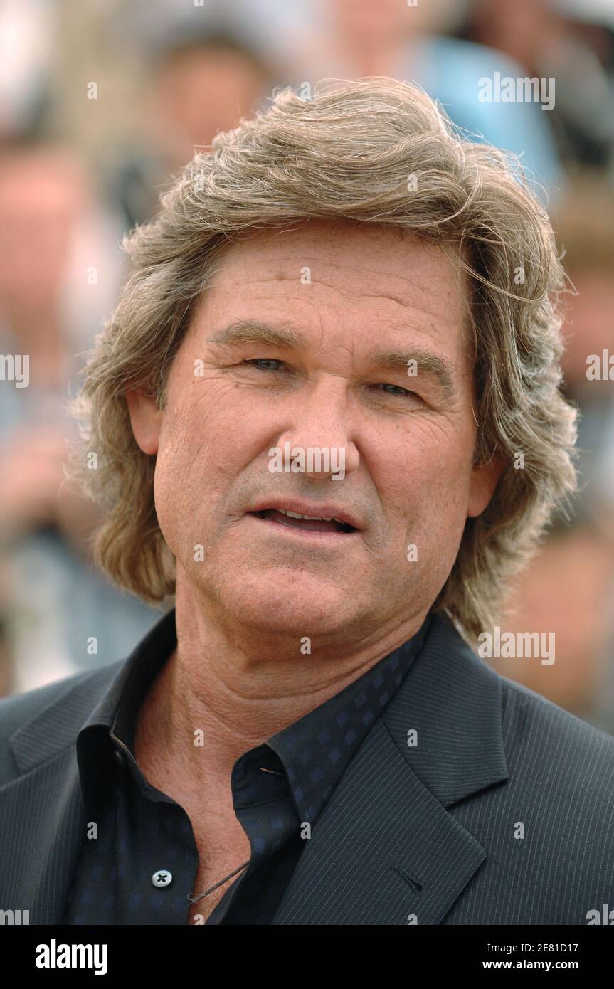 US actor Kurt Russell attends a photocall promoting the film 'Death Proof' at the Palais des Festivals during the 60th International Cannes Film Festival on May 22, 2007 in Cannes, France. Photo by Hahn-Nebinger-Orban/ABACAPRESS.COM Stock Photo
