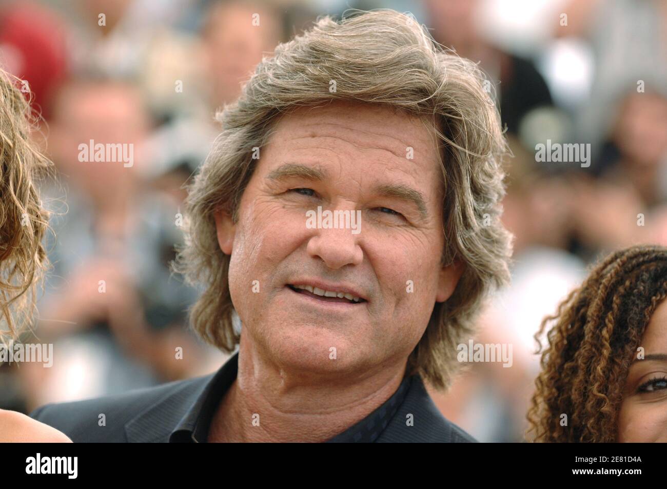 US actor Kurt Russell attends a photocall promoting the film 'Death Proof' at the Palais des Festivals during the 60th International Cannes Film Festival on May 22, 2007 in Cannes, France. Photo by Hahn-Nebinger-Orban/ABACAPRESS.COM Stock Photo