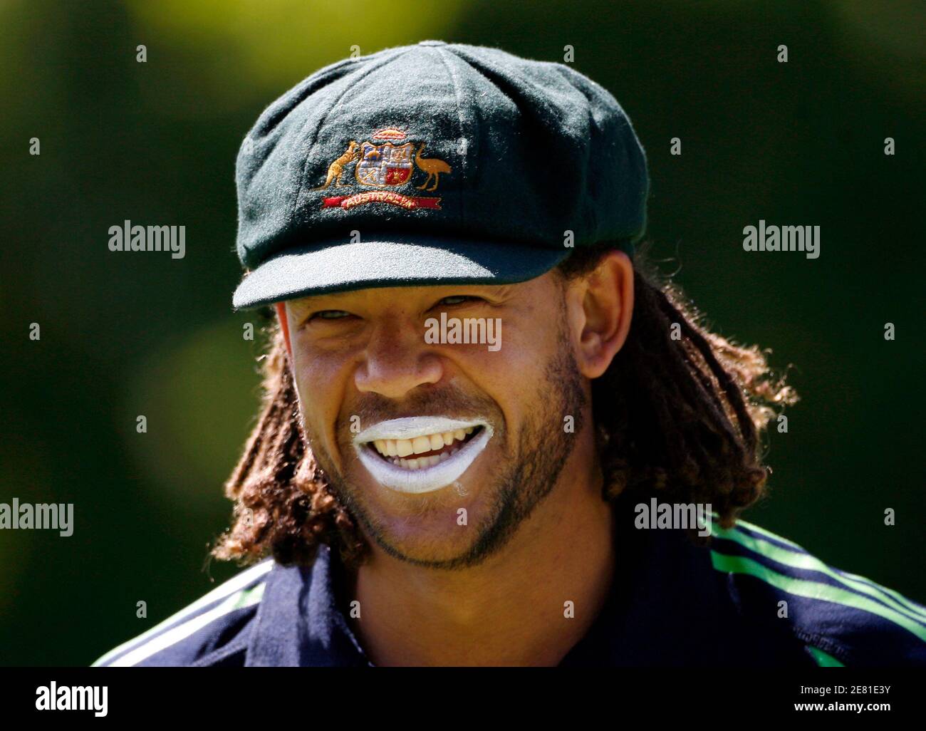 Australia's Andrew Symonds smiles while 