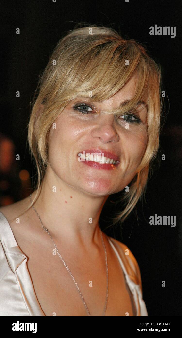 French actress Emmanuelle Seigner attends 'Le scaphandre et le papillon' (The Diving Bell and the Butterfly) after party during the 60th International Flm Festival in Cannes, France on May 22, 2007. Photo by Denis Guignebourg/ABACAPRESS.COM Stock Photo