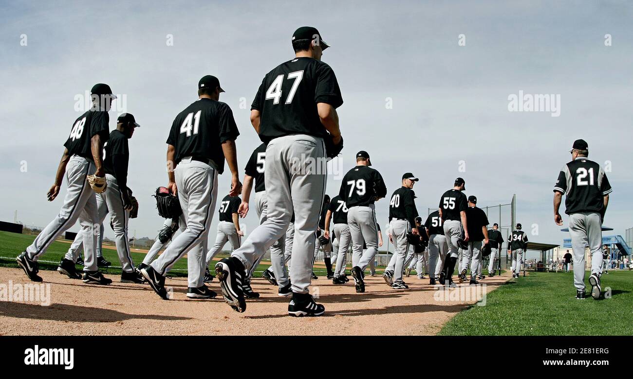 World Champions Chicago White Sox pitchers and catchers by