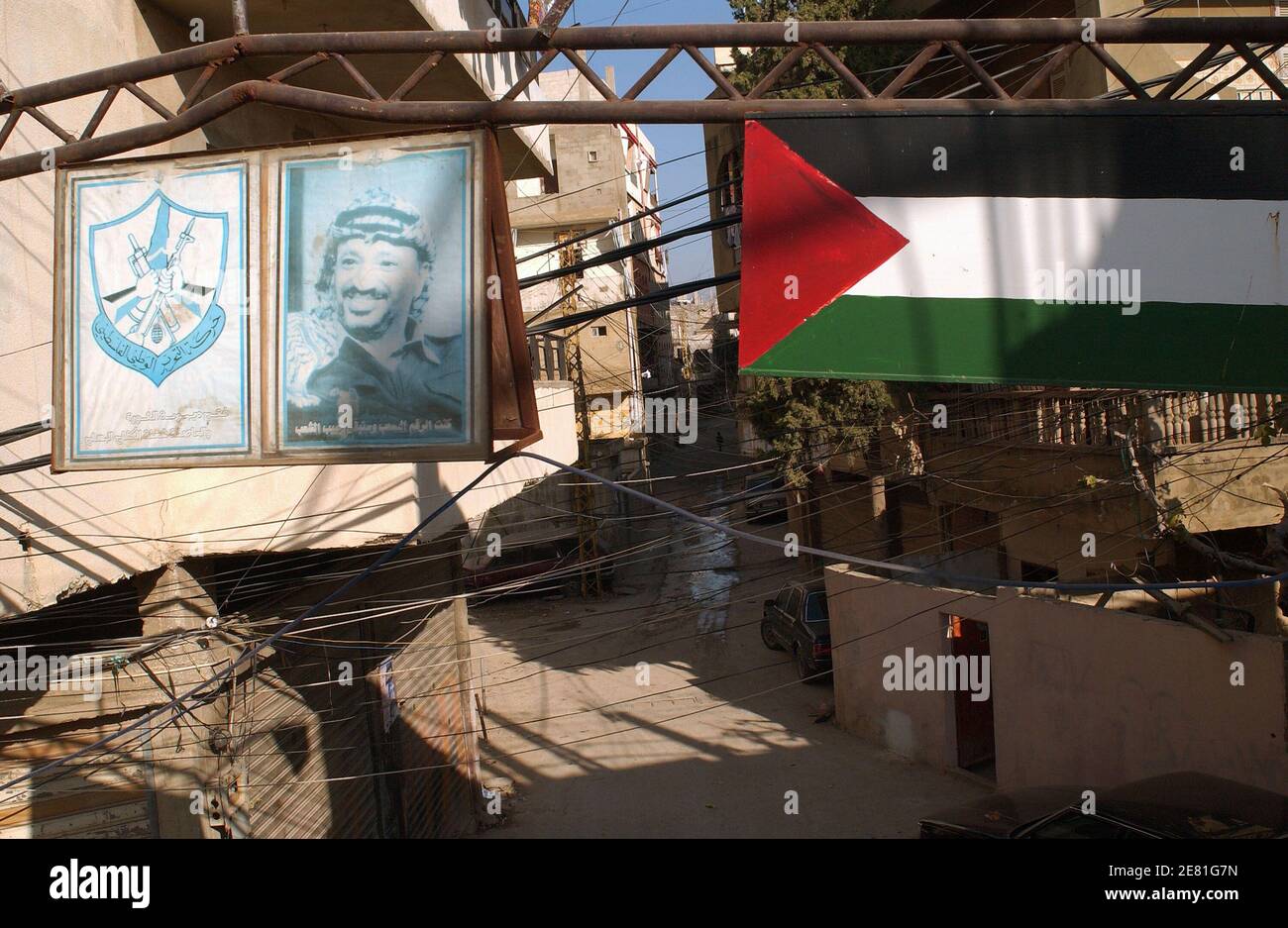 View of the Palestinian refugee camp of Nahr el-Bared, in the north