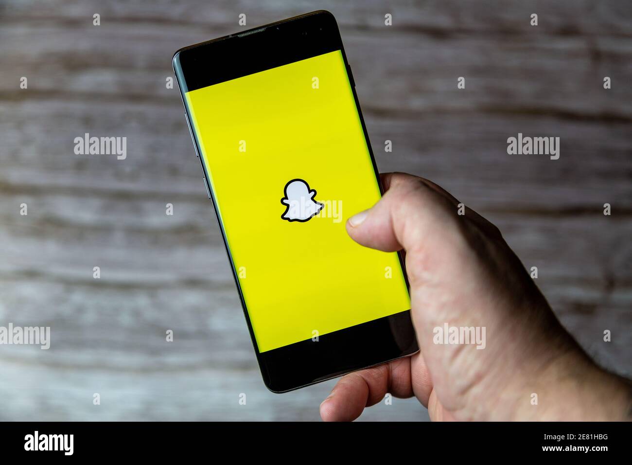 Open your snapchat hires stock photography and images Alamy