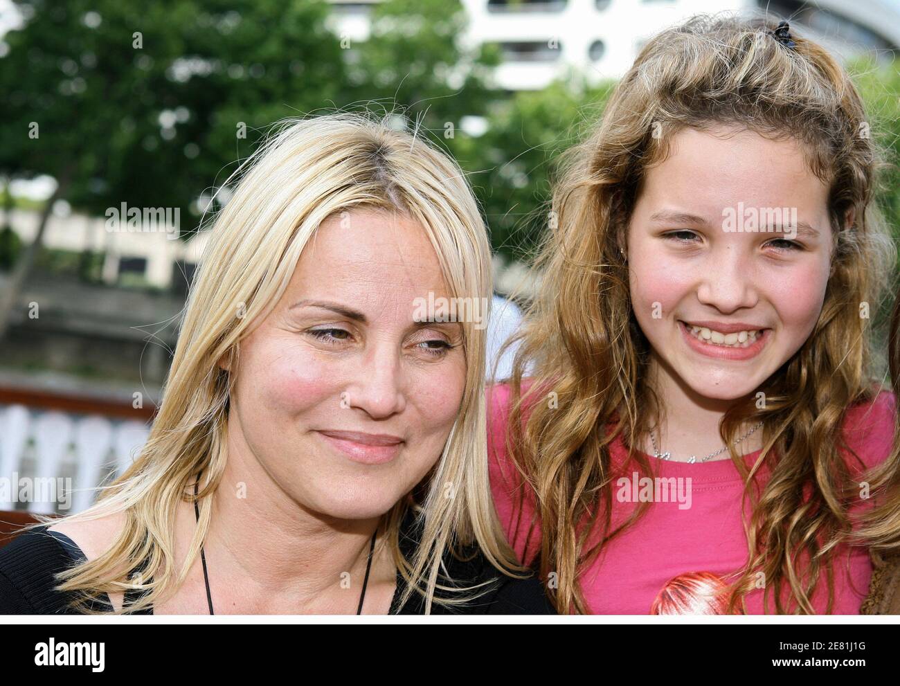 TV presenter Sophie Favier and her daughter Carla-Marie attend the Tennesse cruise in Paris, France, on May 23, 2007. This annual party is organized by 'Louis Carlesimo', a charitable association which takes care of seriously ill children. Photo by Corentin Fohlen/ABACAPRESS.COM Stock Photo