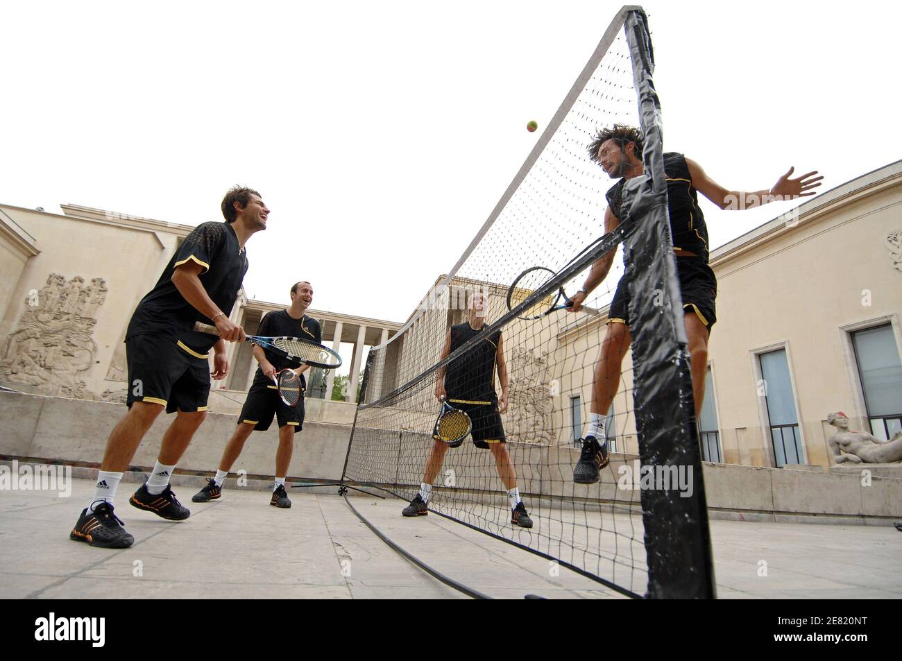 Adidas Urban Tennis in Paris, France on May 30, 2007. Photo by Stephane  Kempinaire/Cameleon/ABACAPRESS.COM Stock Photo - Alamy