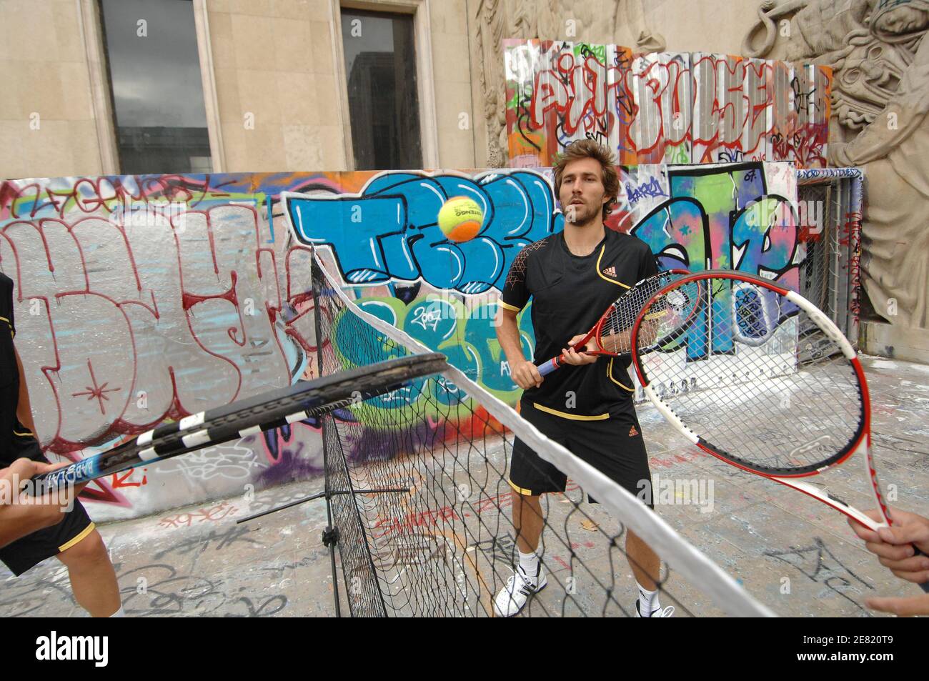 Adidas Urban Tennis in Paris, France on May 30, 2007. Photo by Stephane  Kempinaire/Cameleon/ABACAPRESS.COM Stock Photo - Alamy