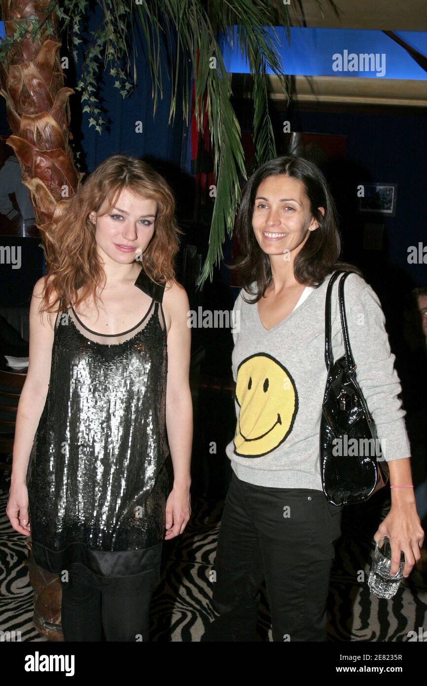 French actress Emilie Dequenne and Adeline Blondieau attend 'Ecoute le temps' premiere held at the Planete Hollywood Restaurant in Paris, France on June 1st, 2007. Photo by Benoit Pinguet/ABACAPRESS.COM Stock Photo