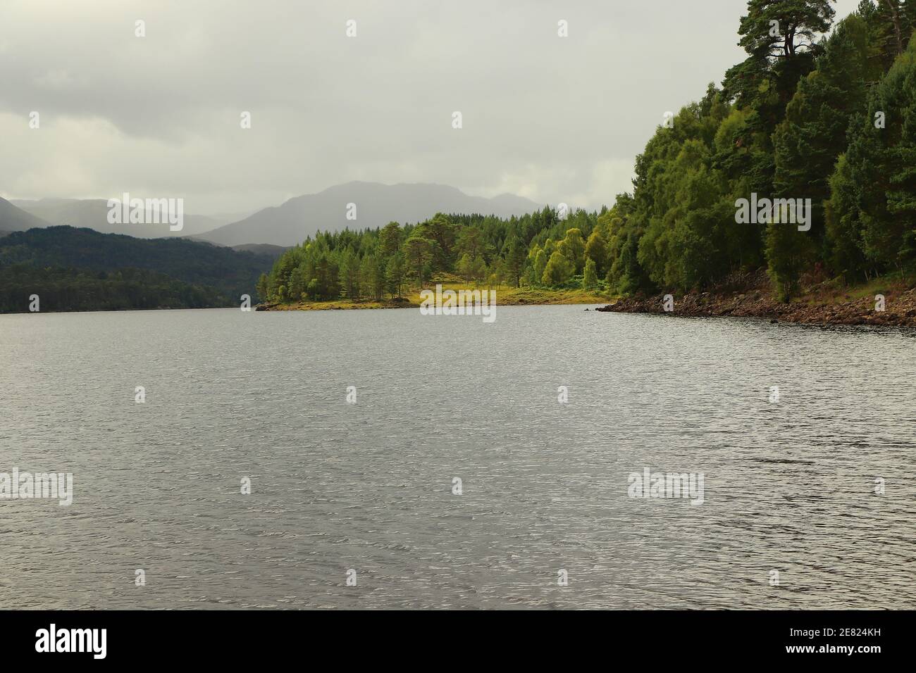 Playing on the lochs around glen Affric Stock Photo Alamy