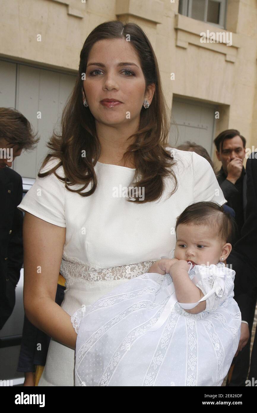 Prince Louis de Bourbon, duke of Anjou and wife Princess Marie