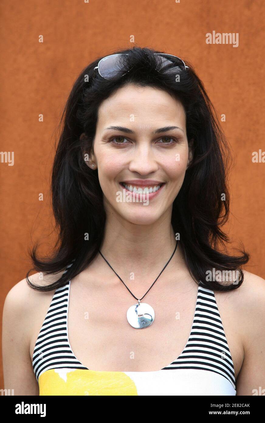 French actress and model Linda Hardy arrives in the 'Village', the VIP