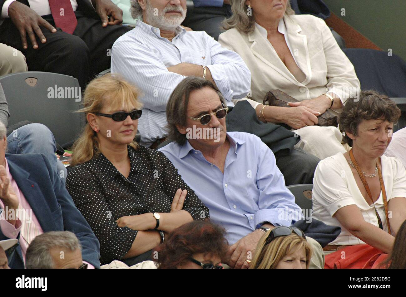 French Singer Phillippe Lavil And His Wife Attend The Woman Semi finale french-singer-phillippe-lavil-and-his-wife-attend-the-woman-semi-finale