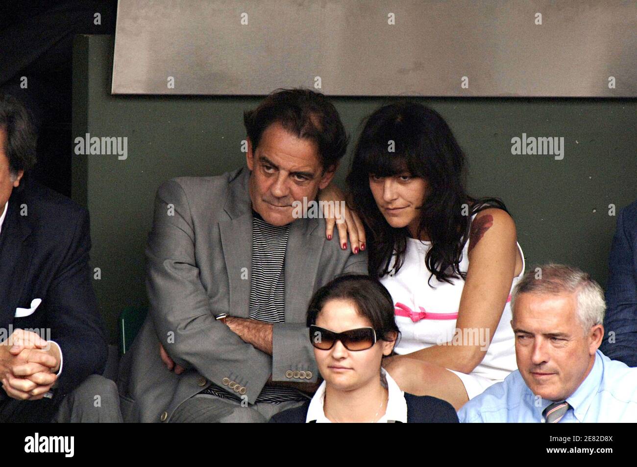 Lio and her boyfriend Jean-Francois Lepetit attend the woman semi-finale of  Roland Garros in Paris, France on June 07,2007. Photo by ABACAPRESS.COM  Stock Photo - Alamy
