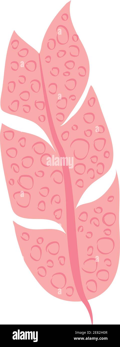 tropical leaf foliage botany abstract style icon vector illustration ...
