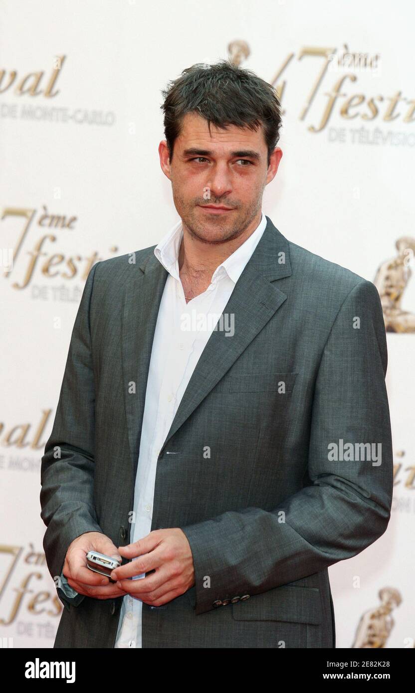 French actor Thierry Neuvic poses for pictures during the opening ceremony of the 47th Monte-Carlo TV Festival held in Monaco on June 10, 2007. Photo by Denis Guignebourg/ABACAPRESS.COM Stock Photo