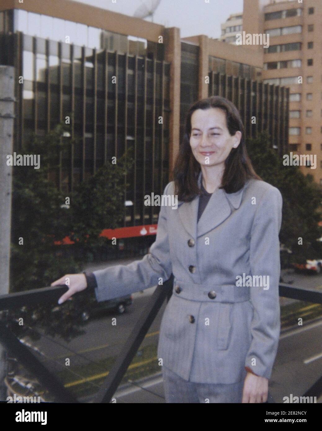 Photo representing Former Presidential candidate Ingrid Betancourt's assistant Clara Rojas during campaign headquarters inauguration, on November 26, 2001, in Bogota, Colombia. She has been kidnapped with Betancourt by the Armed Revolutionnary Forces of Colombia, FARC, in February 2002. Rojas had a baby in captivity named Emmanuel. The 3-year old boy is becoming the centerpiece of an international campaign by President Alvaro Uribe to draw attention to their suffering and pressure their captors to free them. Photo by Jules Motte/ABACAPRESS Stock Photo