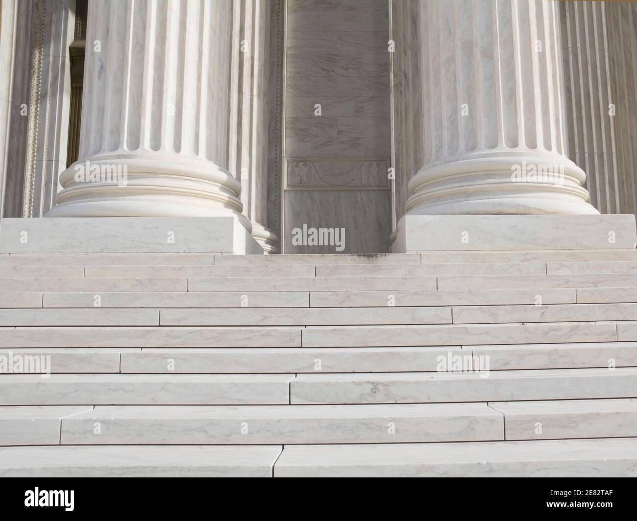 Pillars and Steps, supreme court, Washington DC Stock Photo