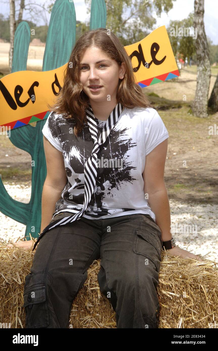 French singer Ilona attends the opening of La Mer de Sable 2007 season ...