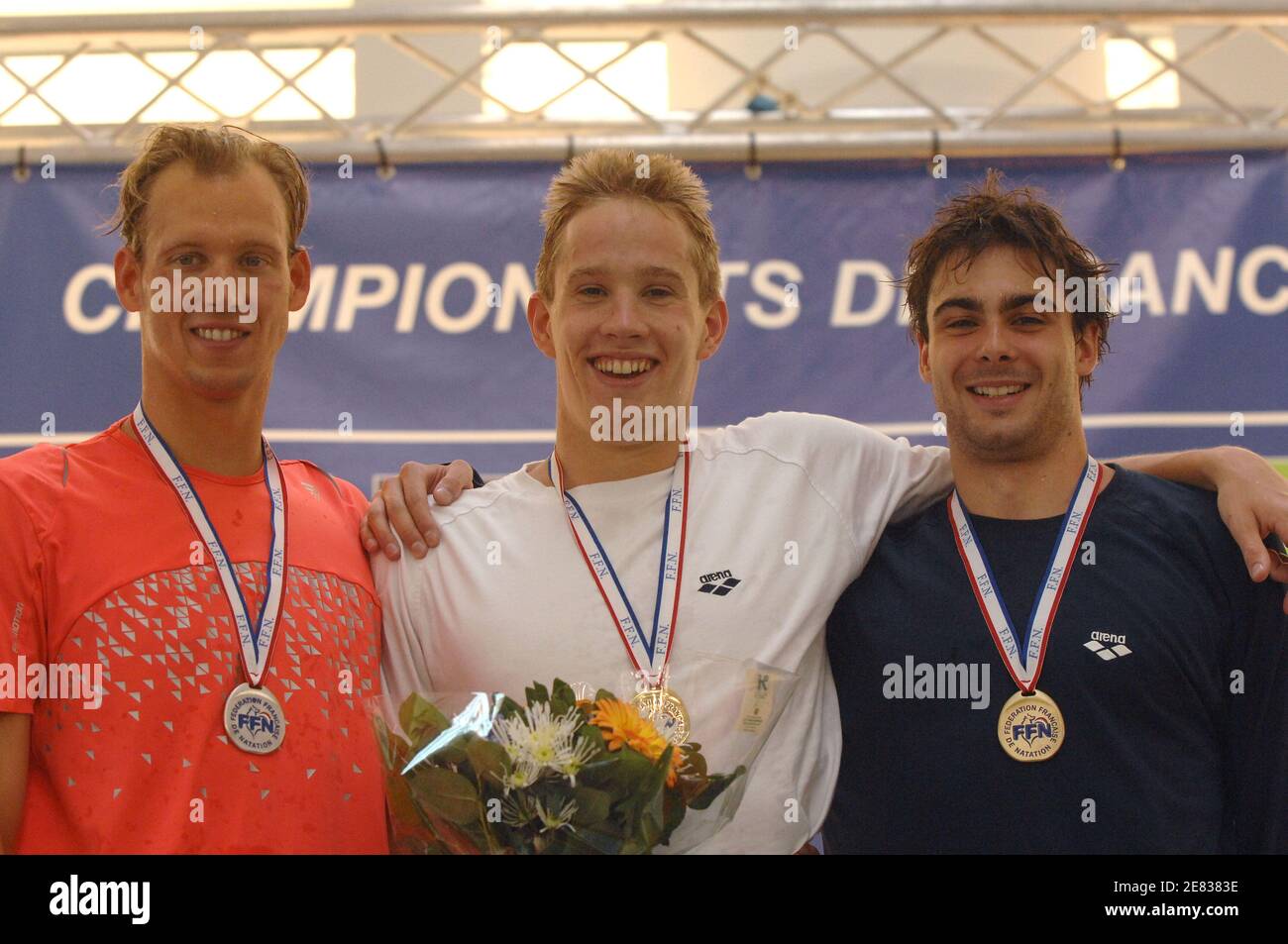(L-) France's Nicolas Rostoucher 2nd, Sebastien Rouault 1st and Anthony ...