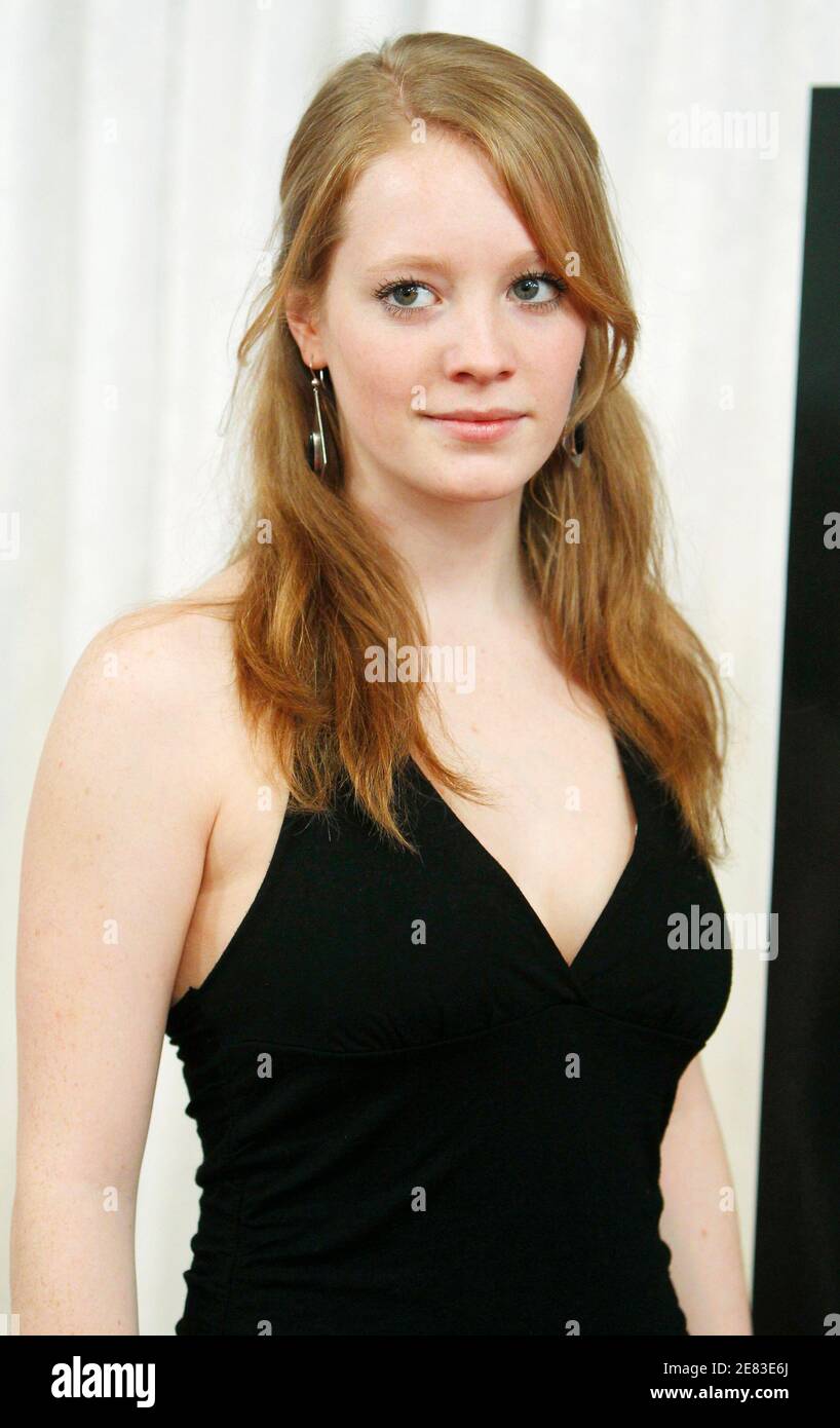 Leonie Benesch, cast member of the German film "The White Ribbon" (Das Weisse Band), nominated for the best foreign language film award, poses ahead of the 82nd Academy Awards in Hollywood, March 5, 2010. REUTERS/Brian Snyder (UNITED STATES - Tags: ENTERTAINMENT) Stock Photo