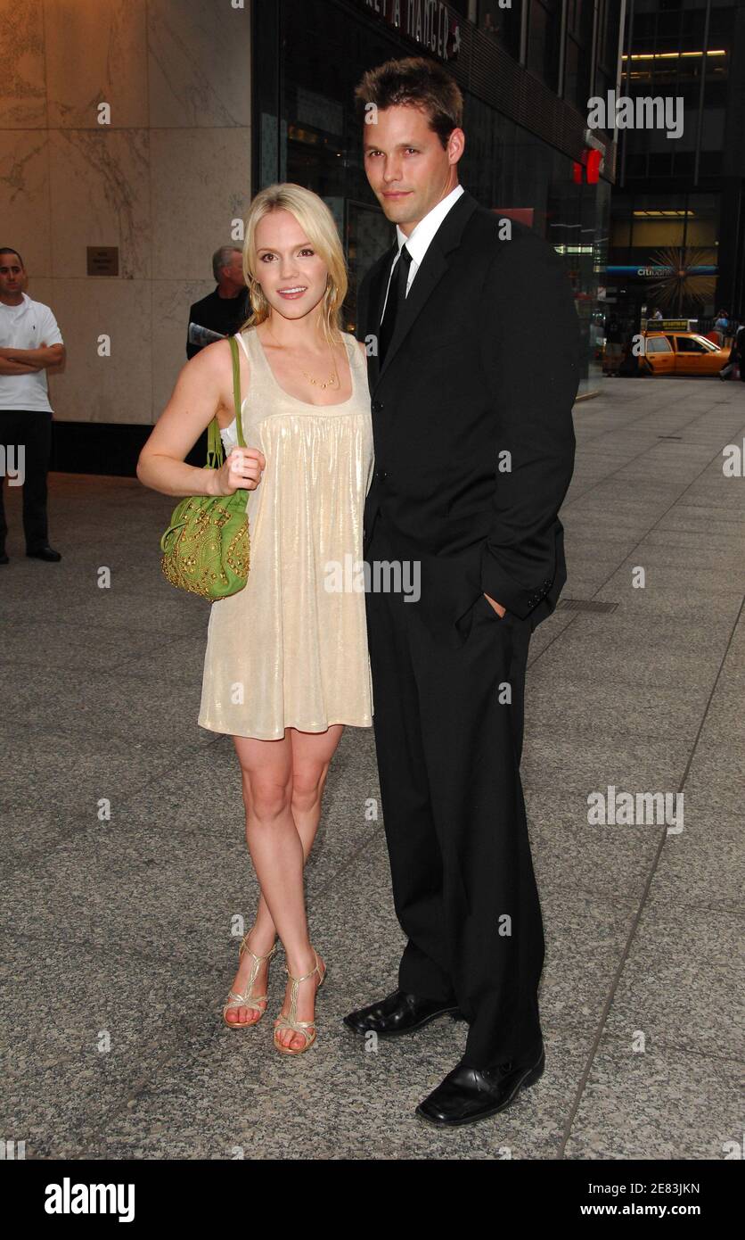 Actors Alexa Havins and Justin Bruening attend the screening of 'Rescue ...