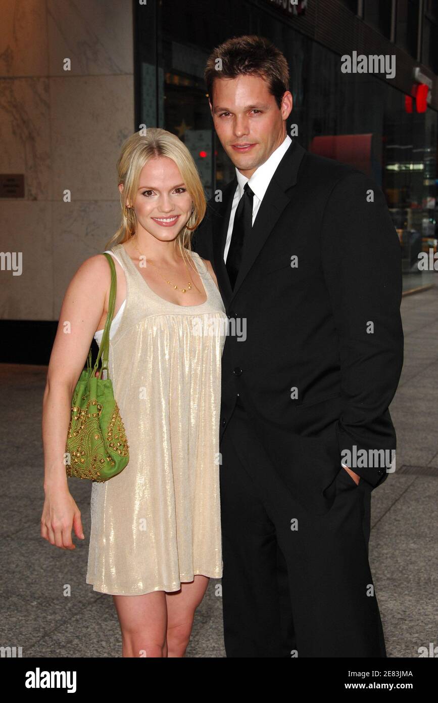 Actors Alexa Havins and Justin Bruening attend the screening of 'Rescue ...