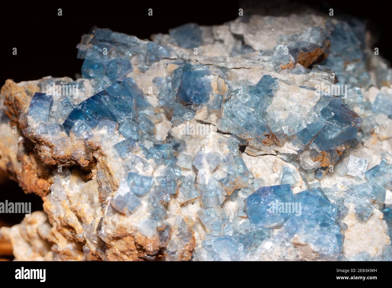 Fluorite Blanchard Mine, New Mexico Stock Photo