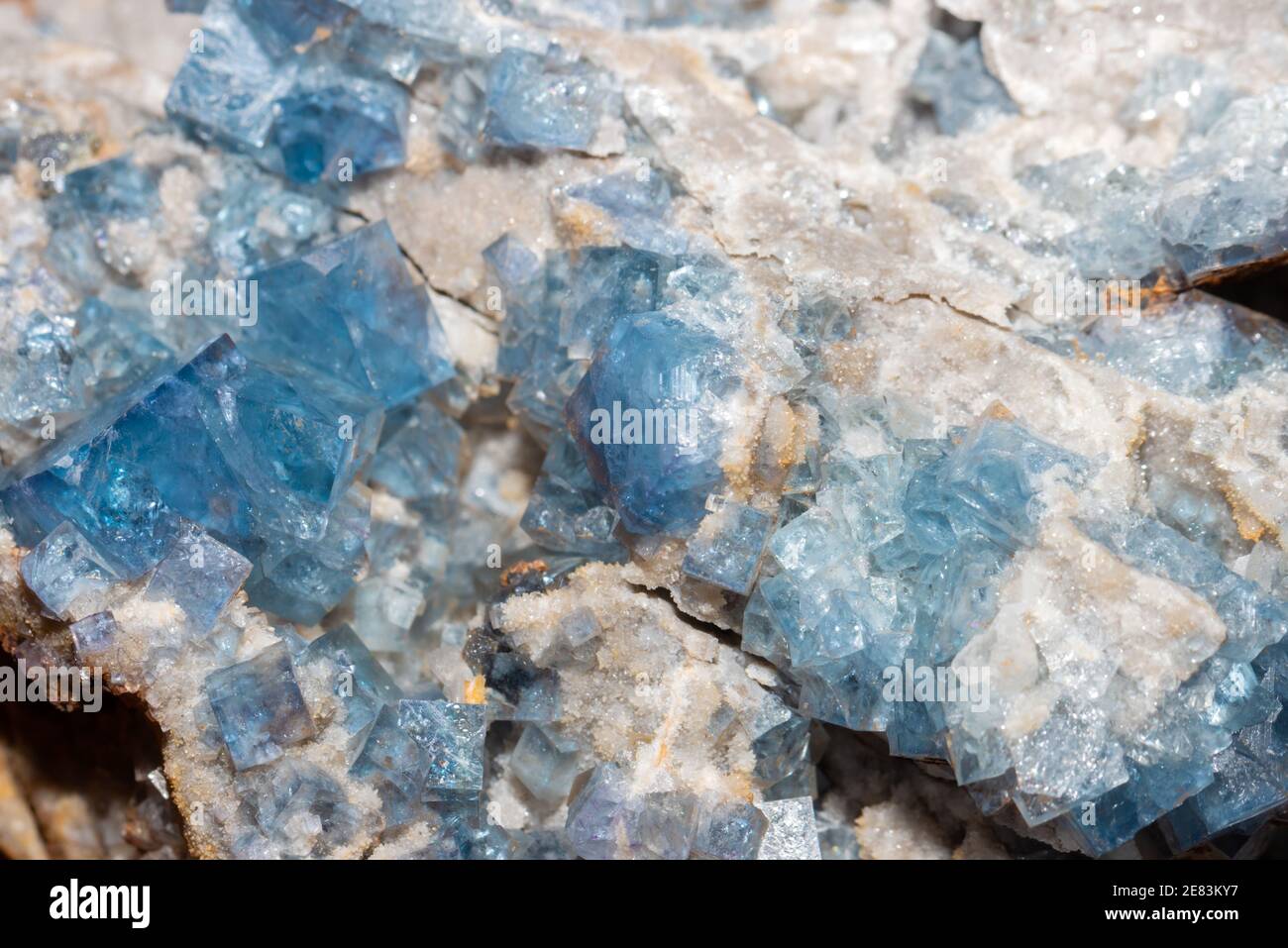 Fluorite Blanchard Mine, New Mexico Stock Photo