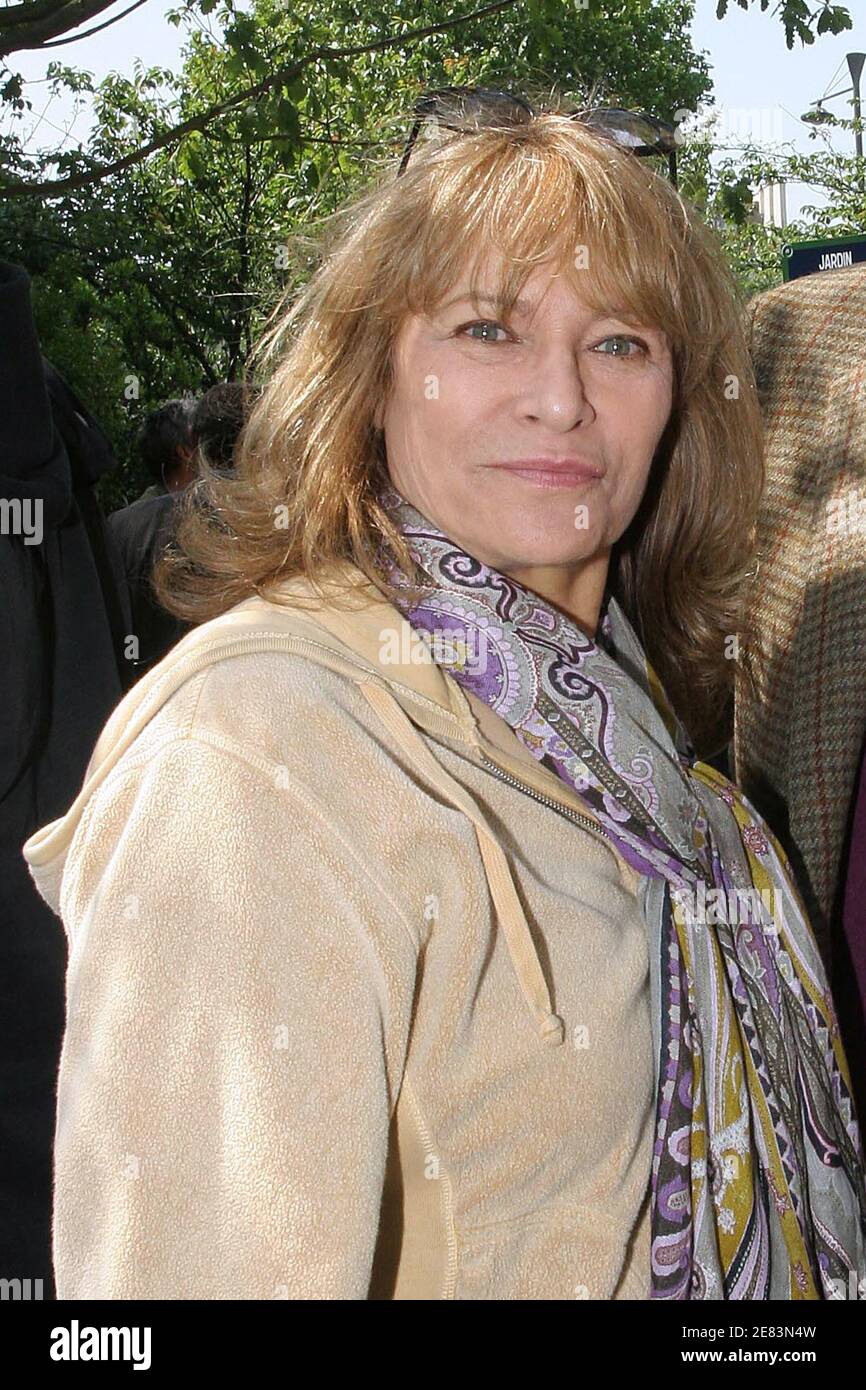 File photo dated May 13, 2007 of Nathalie Delon at the inauguration of the  "Marie Trintignant" Garden in Paris. - Nathalie Delon, actress and ex wife  of Alain Delon died Thursday at