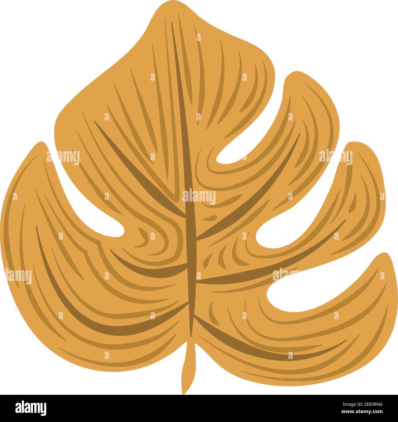 tropical leaf exotic foliage abstract style icon vector illustration ...