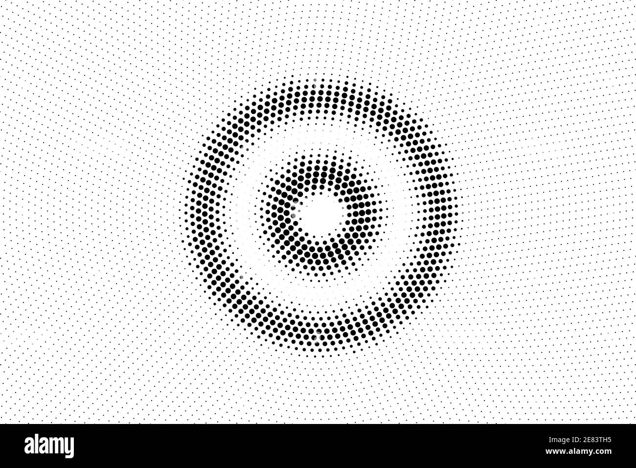 Black and white vector halftone. Subtle halftone digital texture. Faded dotted gradient. Comic effect overlay. Retro dot pattern on transparent back. Stock Vector