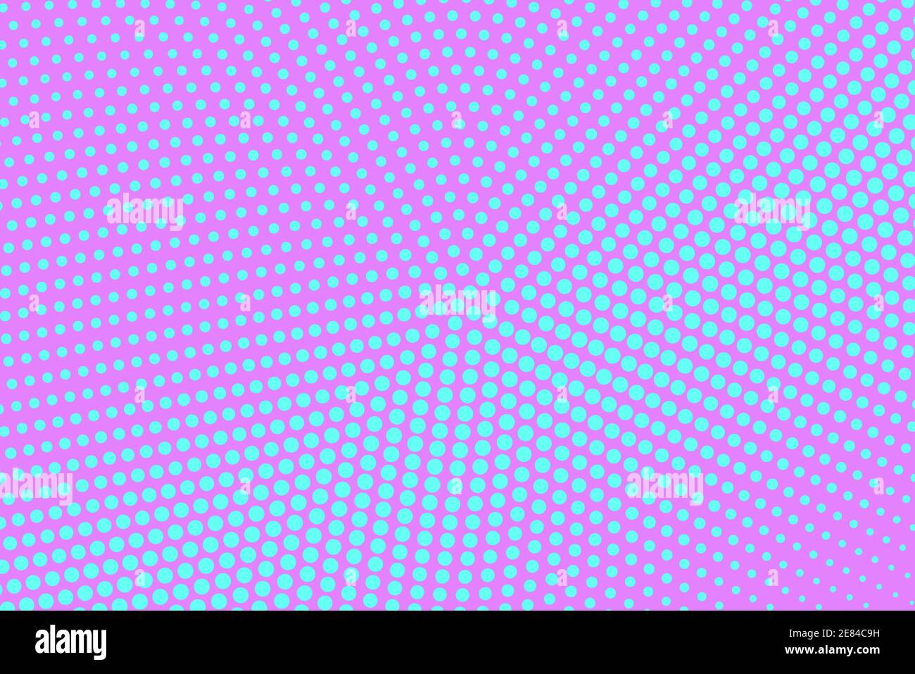 Pink and blue dotted halftone vector background. Subtle halftone digital texture. Faded dotted gradient. Comic effect overlay. Retro dot pattern on tr Stock Vector