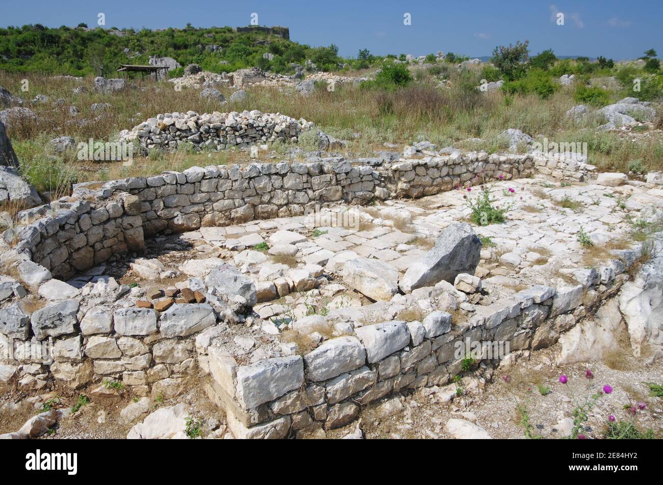 ruins of Sas Stari Grad, Montenegro Stock Photo